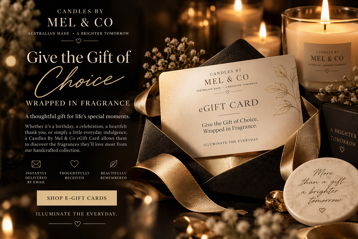 Candles By Mel & Co eGift Card Give the Gift of Choice, Wrapped in Fragrance