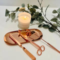 Rose Gold Candle Care Kit with Tray