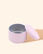 Fairy Floss tin with matching lid, shown empty
