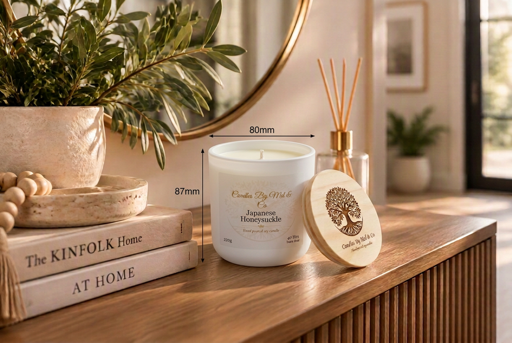 Medium candle revision guided by the real jar dimensions and comparison photos